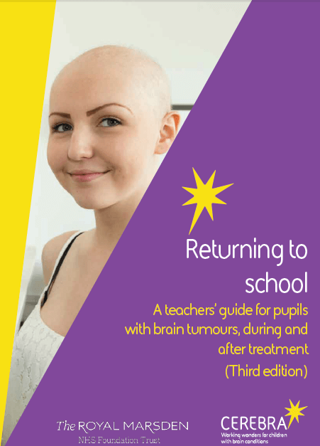 Returning to School - A teachers guide - Cerebra the charity for children with brain conditions.