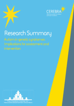 Autism in Genetic Syndromes - Cerebra Research Summary