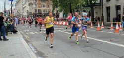 a Cerebra Superhero running the London Landmarks Half Marathon