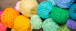 lots of colourful balls of yarn