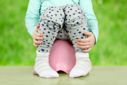 Girl on potty